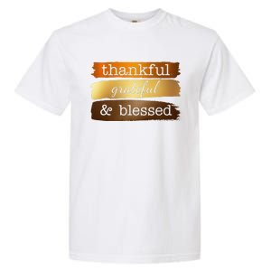 Thankful Grateful Blessed Thanksgiving Holiday Garment-Dyed Heavyweight T-Shirt