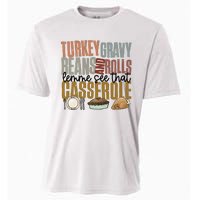 Turkey Gravy Beans And Rolls Let Me See That Casserole Thanksgiving Cooling Performance Crew T-Shirt