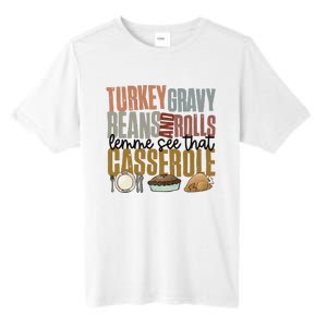 Turkey Gravy Beans And Rolls Let Me See That Casserole Thanksgiving Tall Fusion ChromaSoft Performance T-Shirt