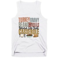 Turkey Gravy Beans And Rolls Let Me See That Casserole Thanksgiving Tank Top