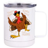 Turkey Gravy Beans And Rolls Casserole Funny Thanksgiving 12 oz Stainless Steel Tumbler Cup