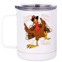 Turkey Gravy Beans And Rolls Casserole Funny Thanksgiving 12 oz Stainless Steel Tumbler Cup