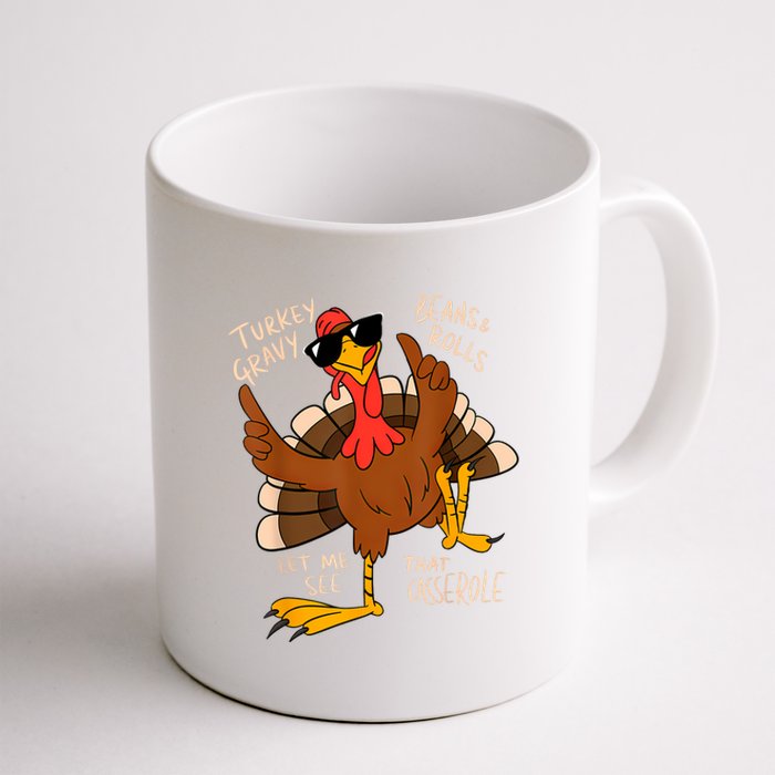 Turkey Gravy Beans And Rolls Casserole Funny Thanksgiving Coffee Mug