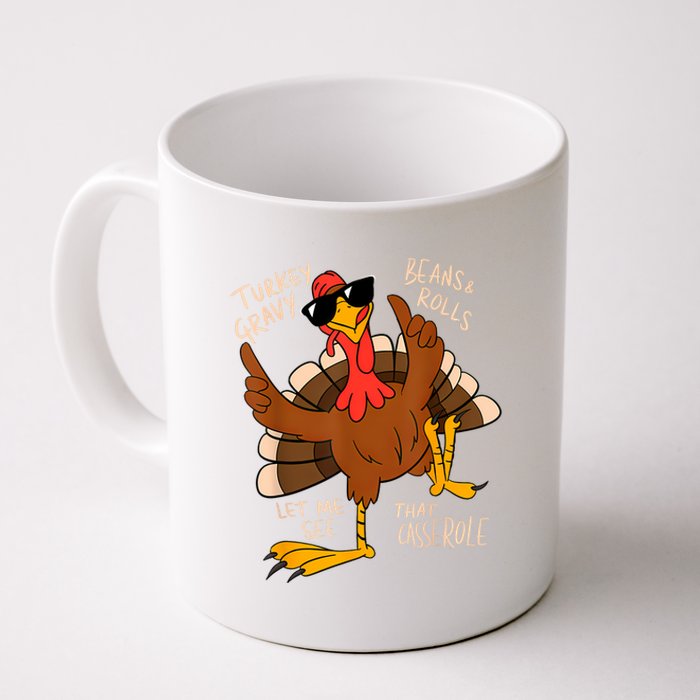 Turkey Gravy Beans And Rolls Casserole Funny Thanksgiving Coffee Mug