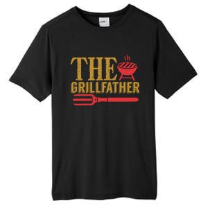 The Grillfather Barbeque Grilling Bbq Lover Father Dad Funny Gift Tall Fusion ChromaSoft Performance T-Shirt