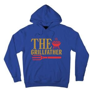 The Grillfather Barbeque Grilling Bbq Lover Father Dad Funny Gift Tall Hoodie