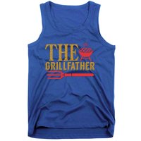 The Grillfather Barbeque Grilling Bbq Lover Father Dad Funny Gift Tank Top