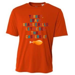 Turkey Gravy Beans And Rolls Let Me See That Casserole Funny Gift Funny Gift Cooling Performance Crew T-Shirt