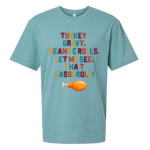 Turkey Gravy Beans And Rolls Let Me See That Casserole Funny Gift Funny Gift Sueded Cloud Jersey T-Shirt