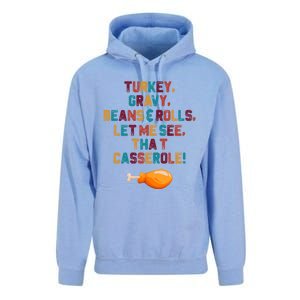 Turkey Gravy Beans And Rolls Let Me See That Casserole Funny Gift Funny Gift Unisex Surf Hoodie