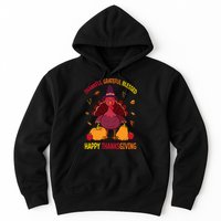 Thankful Grateful Blessed Thanksgiving Turkey Hoodie