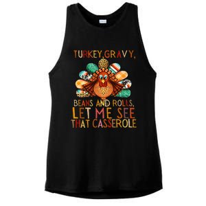 Turkey Gravy Beans And Rolls Let Me See That Casserole Ladies PosiCharge Tri-Blend Wicking Tank