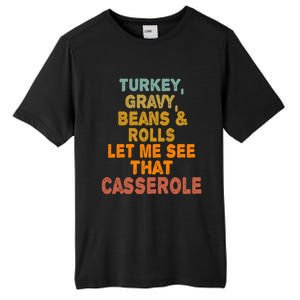 Turkey Gravy Beans And Rolls Let Me See That Casserole Retro Tall Fusion ChromaSoft Performance T-Shirt