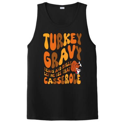 Turkey Gravy Beans And Rolls Casserole Funny Thanksgiving PosiCharge Competitor Tank