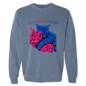 Tv Girl Band French Exit Album Funny Cat Lovers Garment-Dyed Sweatshirt