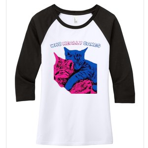 Tv Girl Band French Exit Album Funny Cat Lovers Women's Tri-Blend 3/4-Sleeve Raglan Shirt