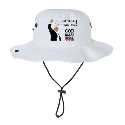 Trump God Bless America I Am Still Standing Trump For President Legacy Cool Fit Booney Bucket Hat