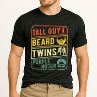 Tall Guy Beard Twins Purple Hoser Cooling Performance Crew T-Shirt
