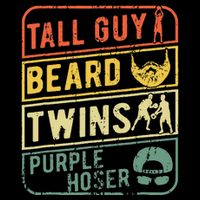 Tall Guy Beard Twins Purple Hoser Impact Tech Backpack