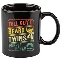 Tall Guy Beard Twins Purple Hoser 11oz C Handle Ceramic Mug