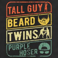 Tall Guy Beard Twins Purple Hoser 11oz C Handle Ceramic Mug