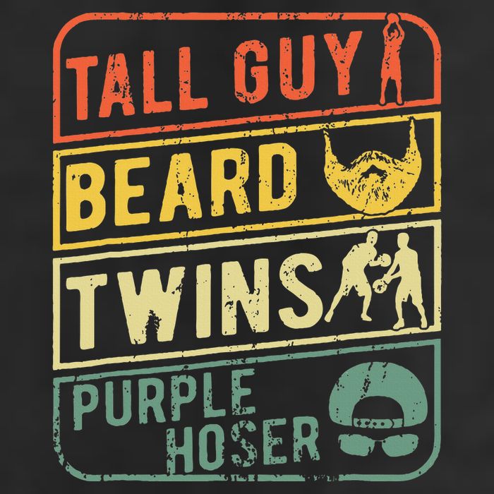 Tall Guy Beard Twins Purple Hoser 11oz C Handle Ceramic Mug