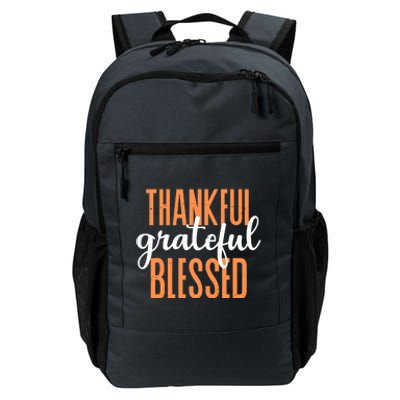 Thankful Grateful Blessed Vintage Thanksgiving Daily Commute Backpack