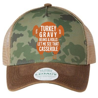 Turkey Gravy Beans And Rolls FunnyThanksgiving Legacy Tie Dye Trucker Hat