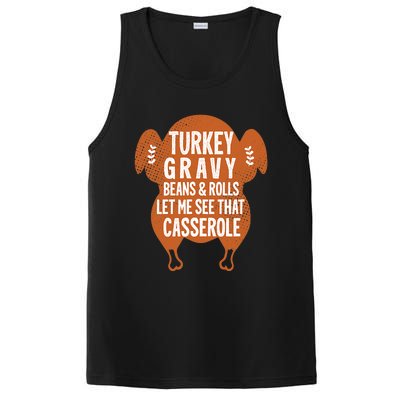 Turkey Gravy Beans And Rolls FunnyThanksgiving PosiCharge Competitor Tank