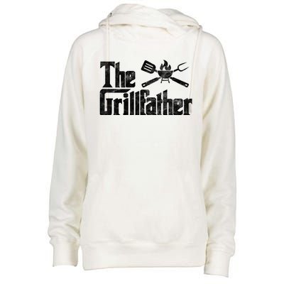 The Grillfather Bbq Grill Smoker Barbecue Chef Grill Master Gift Womens Funnel Neck Pullover Hood