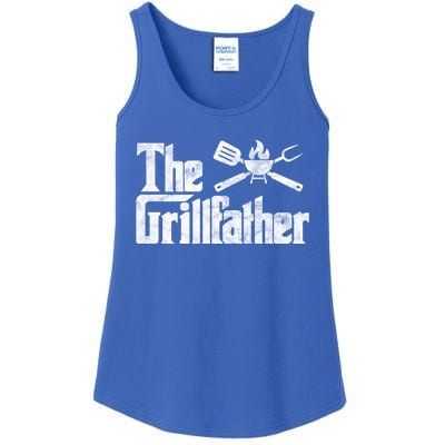 The Grillfather Bbq Grill Smoker Barbecue Chef Grill Master Gift Ladies Essential Tank