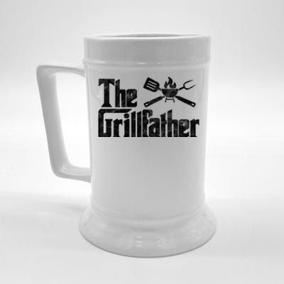 The Grillfather Bbq Grill Smoker Barbecue Chef Grill Master Gift Beer Stein