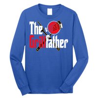 The Grillfather Bbq Grill Smoker Dad Grilling Barbecue Chef Funny Gift Long Sleeve Shirt