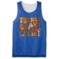 Turkey Gravy Beans And Rolls Casserole Funny Thanksgiving Mesh Reversible Basketball Jersey Tank