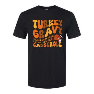 Turkey Gravy Beans And Rolls Casserole Funny Thanksgiving Softstyle CVC T-Shirt