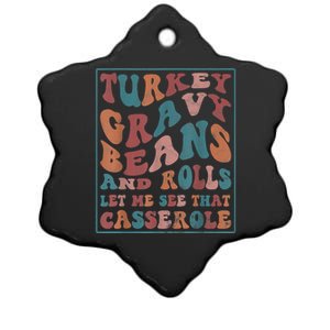 Turkey Gravy Beans And Rolls Let Me See That Casserole Ceramic Star Ornament