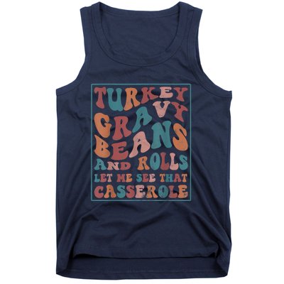 Turkey Gravy Beans And Rolls Let Me See That Casserole Tank Top