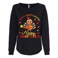 Thankful Grateful Blessed Thanksgiving Turkey Womens California Wash Sweatshirt