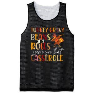 Turkey Gravy Beans And Rolls Let Me See That Casserole Mesh Reversible Basketball Jersey Tank