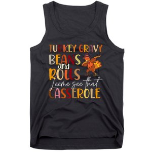 Turkey Gravy Beans And Rolls Let Me See That Casserole Tank Top