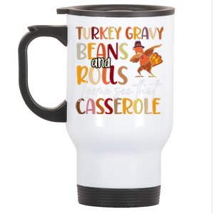 Turkey Gravy Beans And Rolls Let Me See That Casserole Stainless Steel Travel Mug