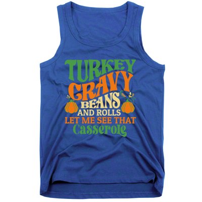 Turkey Gravy Beans And Rolls Funny Thanksgiving Cute Gift Tank Top