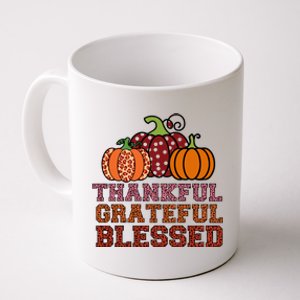 Thankful Grateful Blessed Coffee Mug