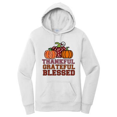 Thankful Grateful Blessed Women's Pullover Hoodie