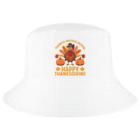 Thankful Grateful Blessed Turkey Women Happy Thanksgiving Cool Comfort Performance Bucket Hat