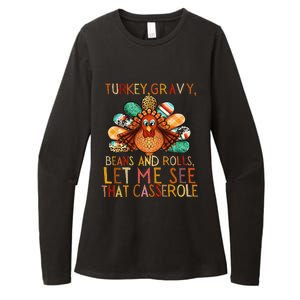 Turkey Gravy Beans And Rolls Let Me See That Casserole Womens CVC Long Sleeve Shirt