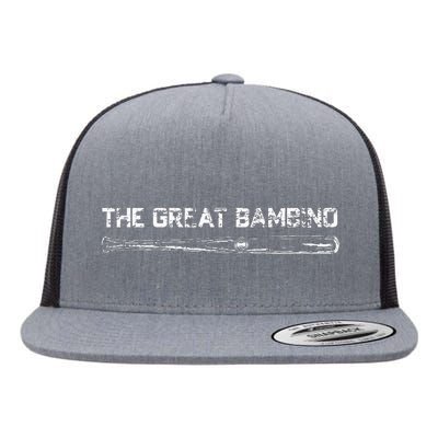 The Great Bambino Baseball Legend Sports Gift Light Flat Bill Trucker Hat