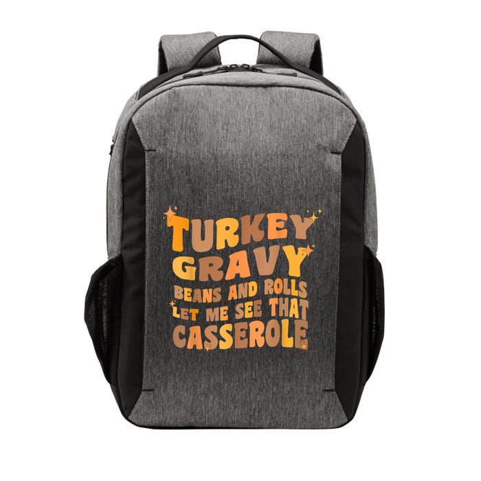 Turkey Gravy Beans And Rolls Let Me See That Casserole Vector Backpack