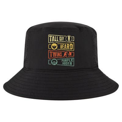 Tall Guy Beard Twins Purple Hoser Cool Comfort Performance Bucket Hat