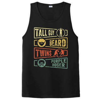 Tall Guy Beard Twins Purple Hoser PosiCharge Competitor Tank